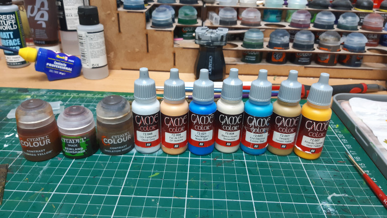 Paints used