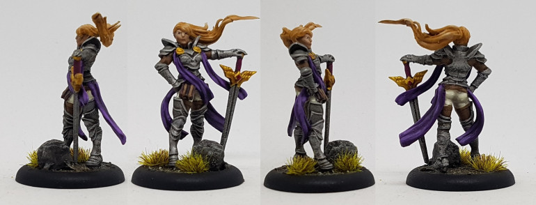 Female Human paladin by Titan Forge (The hair misprinted towards the end but it looks ok here)