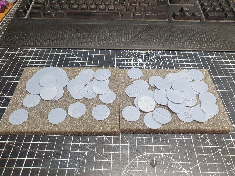 Then there was the clean up. A snip, a sand and a cure under a UV lamp.