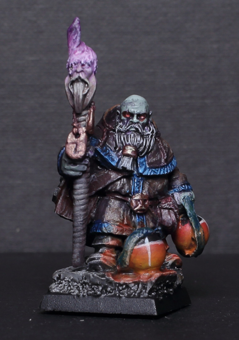 CoolMiniOrNot - Dwarf original green stuff sculpture 28mm by Scibor