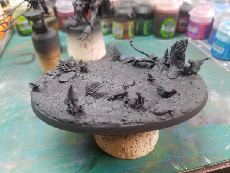 Base coated black brown primer from pro-acryl