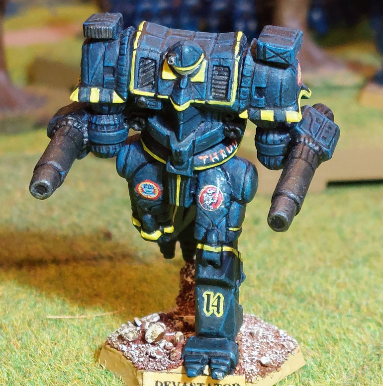 Close up of 'Thud' (the destroyer)