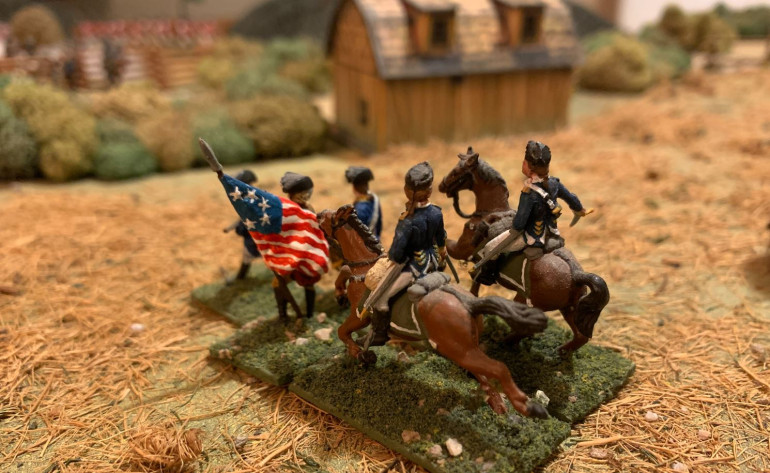The American brigade command group. There will be more to come. Stay tuned for photos and also a full video battle report in the coming days.