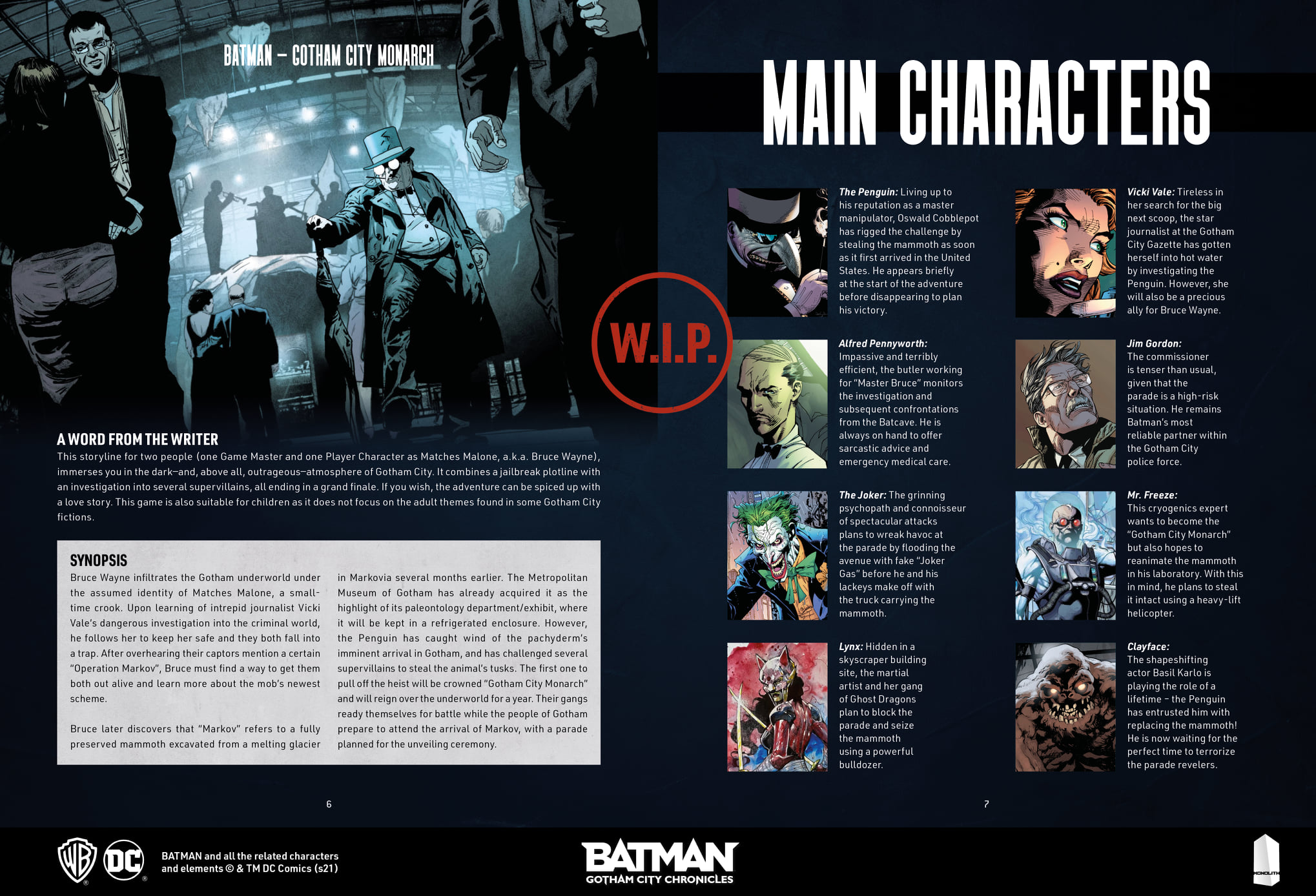 Main Characters - Batman RPG