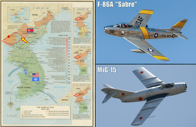 Some very quick background material for today's game, showing the very broad strokes of the Korean War.  I added some basic information about where 