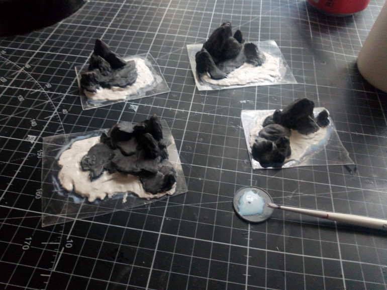 A bit more work this morning on the small island terrain.
