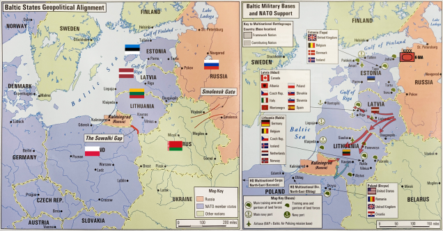 The background and setting for the imagined campaign in which this game will take place.  In summary, Russia is making a push across the territory of small NATO member states to re-establish a permanent land route to their Kaliningrad enclave on the Baltic Coast.  With forces on both sides of the battle area and with only small NATO forces available to mount an immediate response, Russia is gambling on a quick win before NATO can muster a more resilient defense.