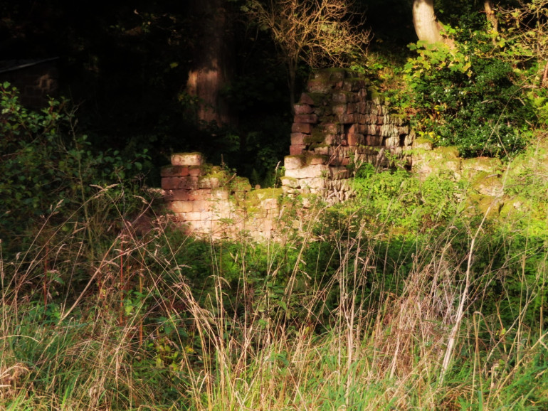 Old ruins in the low sun