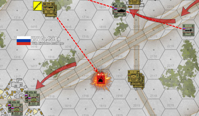 Lithuanian light infantry with American Stinger MANPAD missiles knock down one of the Mi-24s!