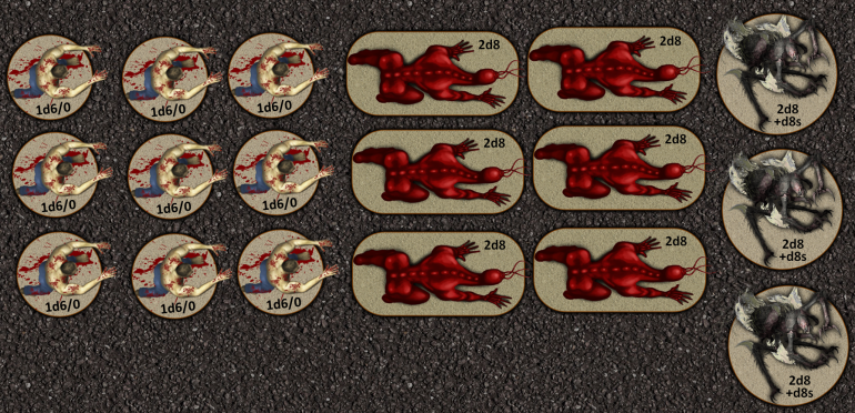 Here are some of the bad guys. I'm picturing a theme not unlike