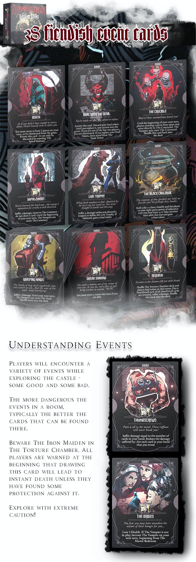 Event Cards - Damnation The Gothic Game