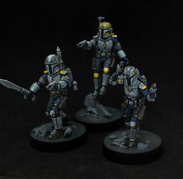 Fenn Rau and three more Mando Gunslingers