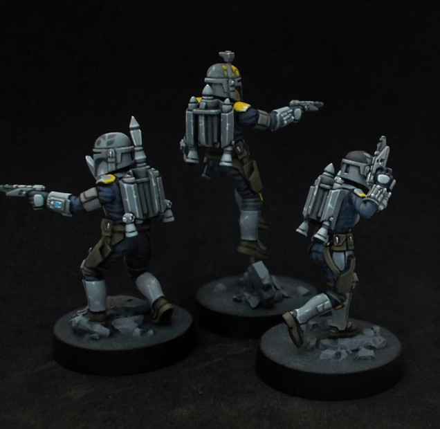 Fenn Rau and three more Mando Gunslingers