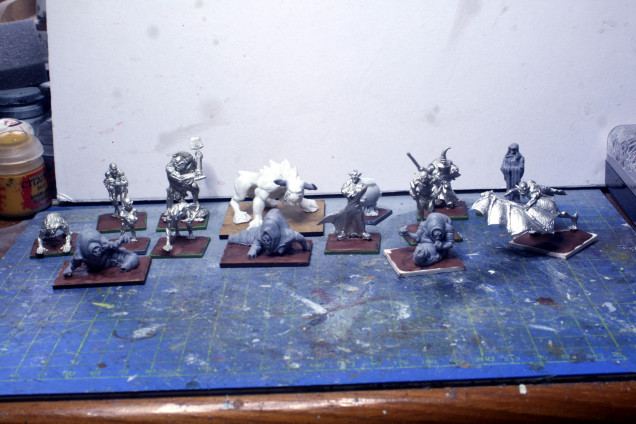 All the minis I bought from Heresy Miniatures.