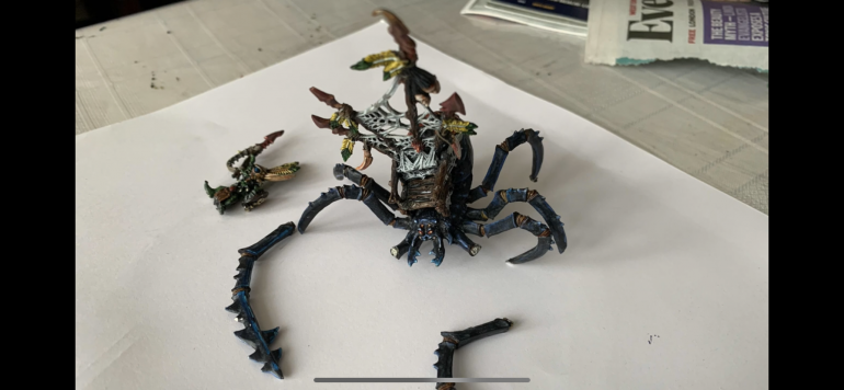 Sporadic fantasy up-cycling: giant spider