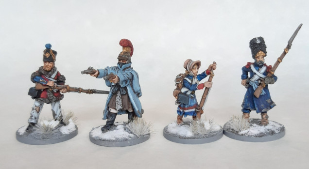 The French - Infantryman, Officer, Vivandiere, Guard