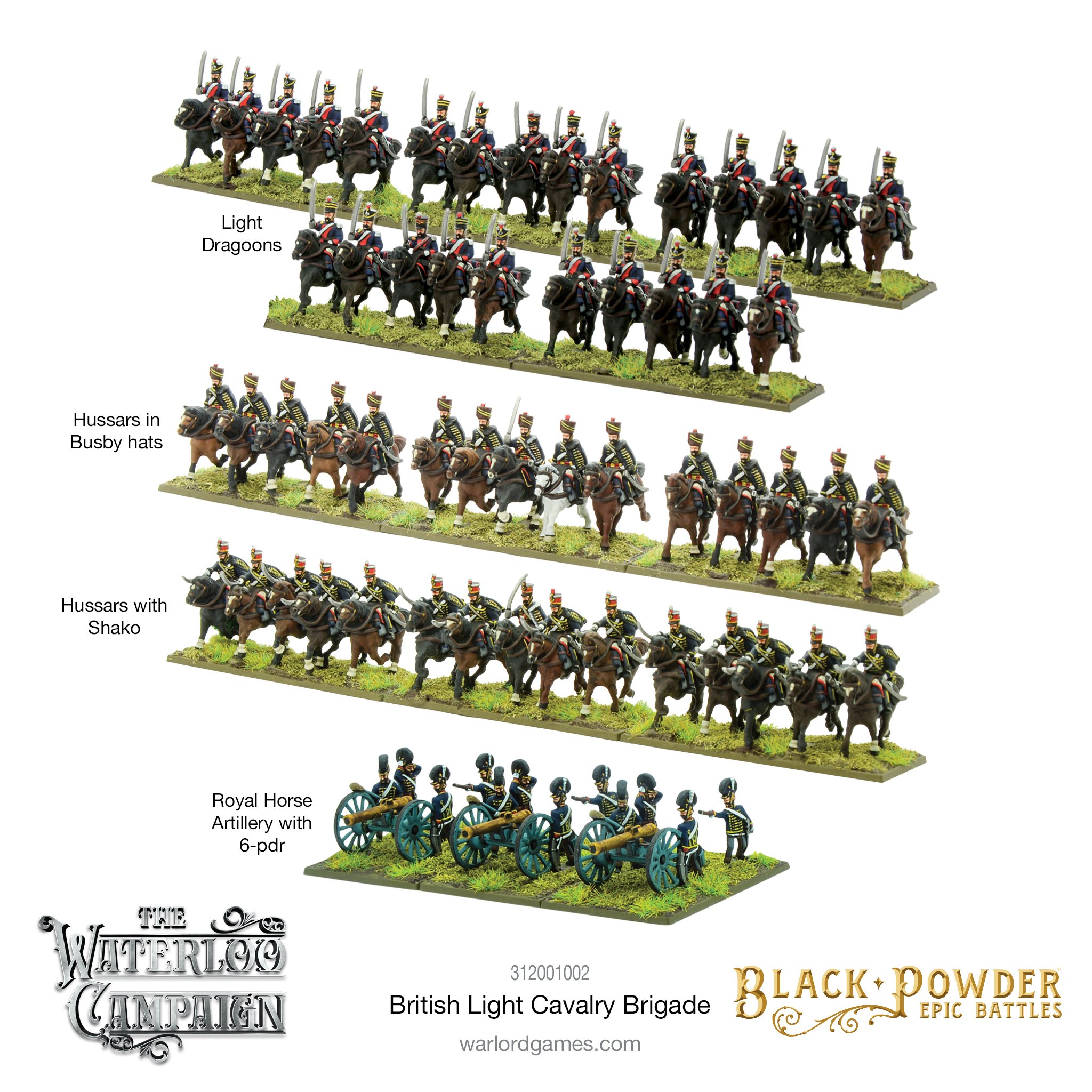 British Light Cavalry Brigade - Black Powder Epic Battles