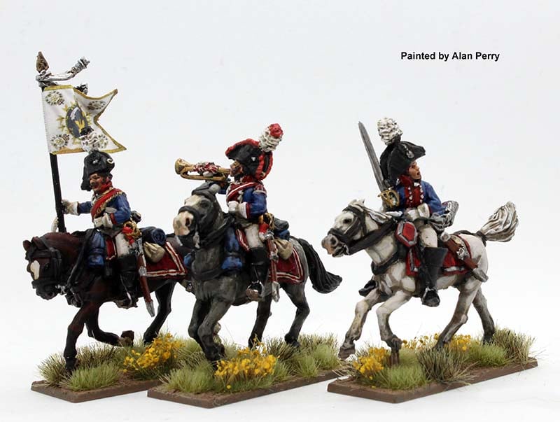 Dragoon Command Galloping - Perry Miniatures