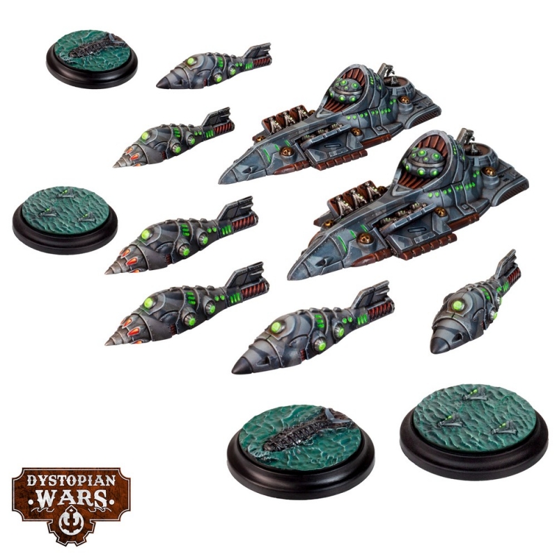 Enlightened Support Squadrons Miniatures - Dystopian Wars