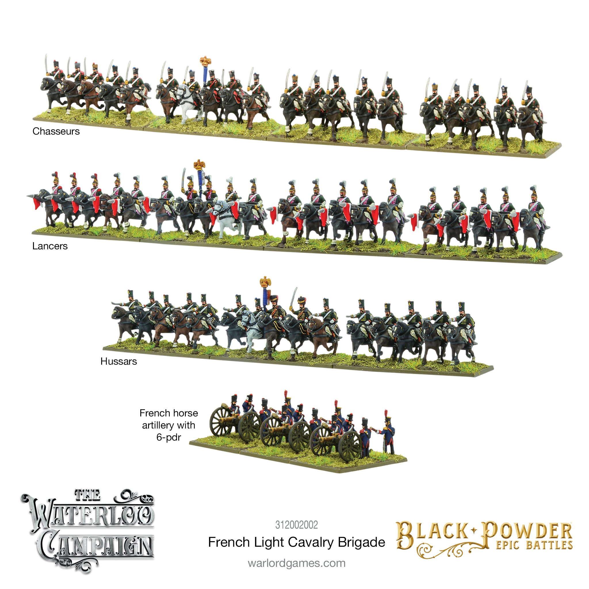 French Light Cavalry Brigade - Black Powder Epic Battles