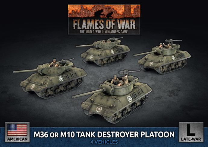 M36 Or M10 Tank Destoyer Platoon - Flames Of War