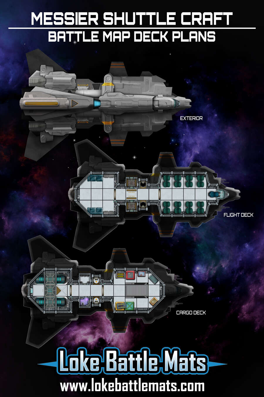 Messier Shuttle Craft - Loke BattleMats