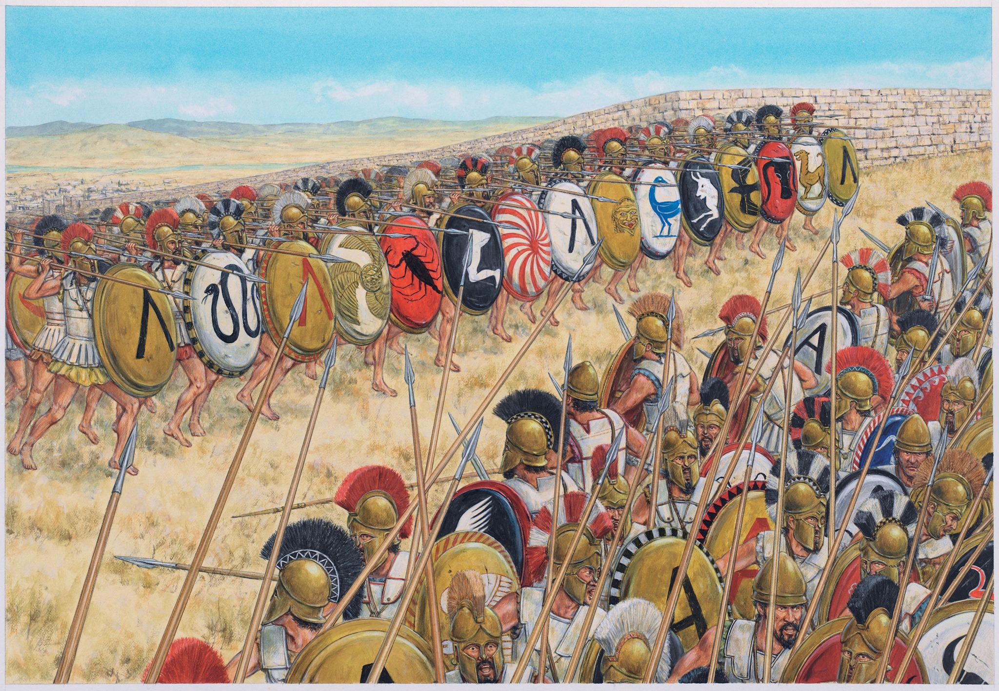 Информация о пелопоннесской войне. Армия древней Греции гоплит.