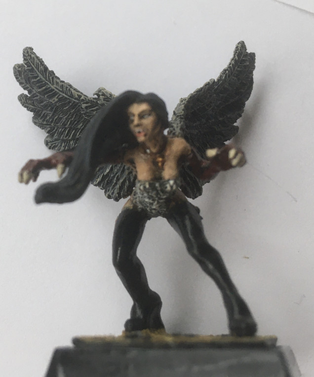 The Winged Vampire - out for a nighttime feed? Themed, batch painting is certainly the way forward for me to keep motivated and to produce minis I’m happy to give away or be used in games. 