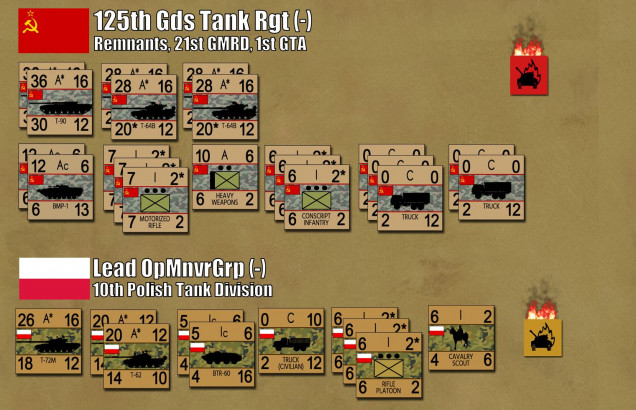 5th US Infantry's final death blow is actually delivered largely by Warsaw Pact Polish units, coordinating with Soviets.  Most of the equipment and units here is pretty familiar.  Just note the odd 