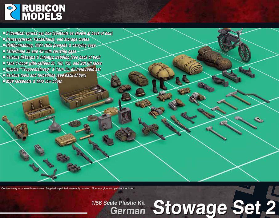 German Stowage Set - Rubicon Models