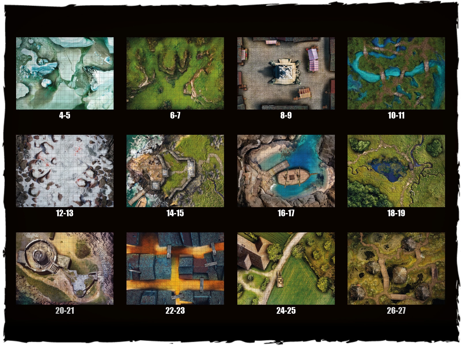 RPG Map Book Volume 4 Maps #1 - Deep-Cut Studio