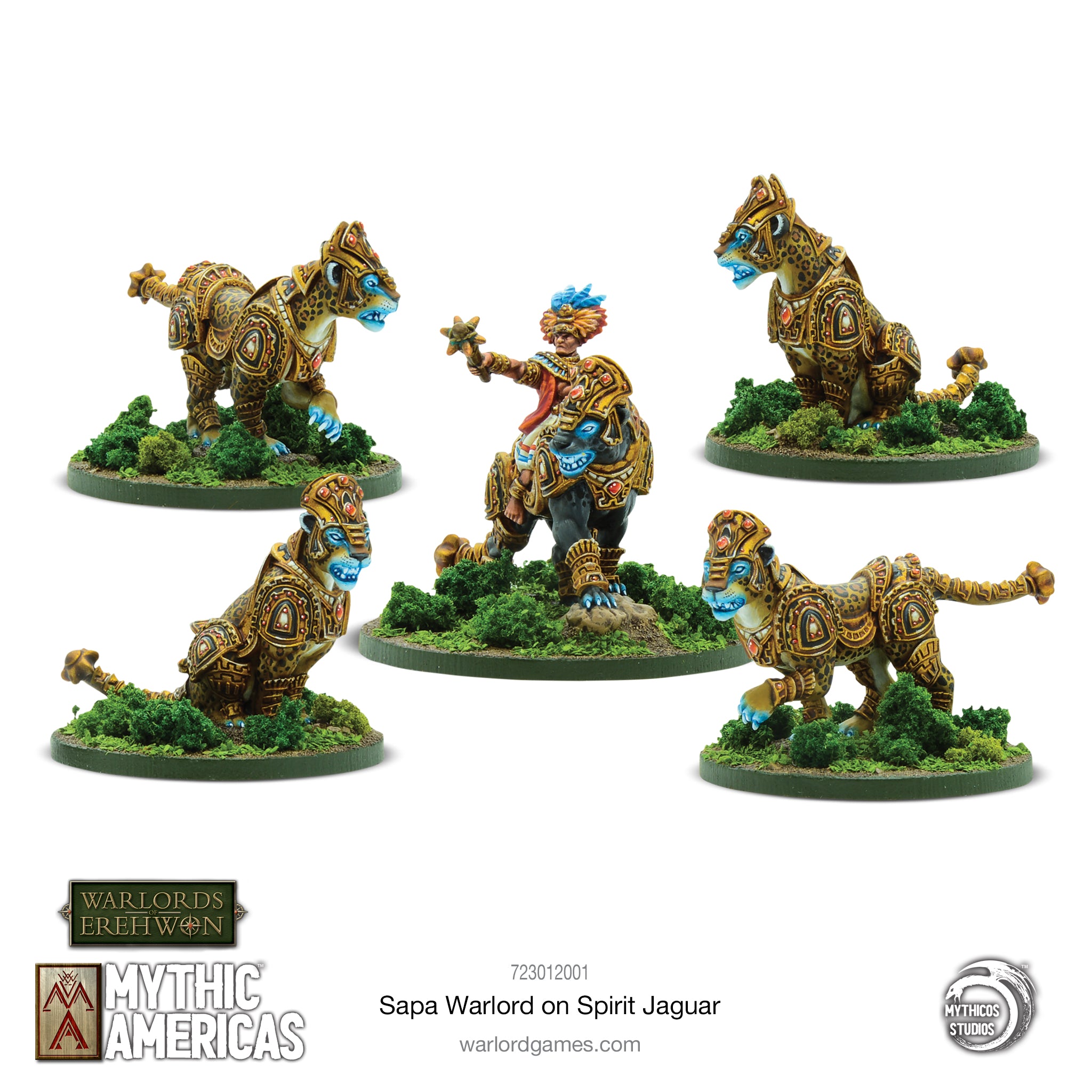 Sapa Warlord On Spirit Jaguar - Mythic Americas