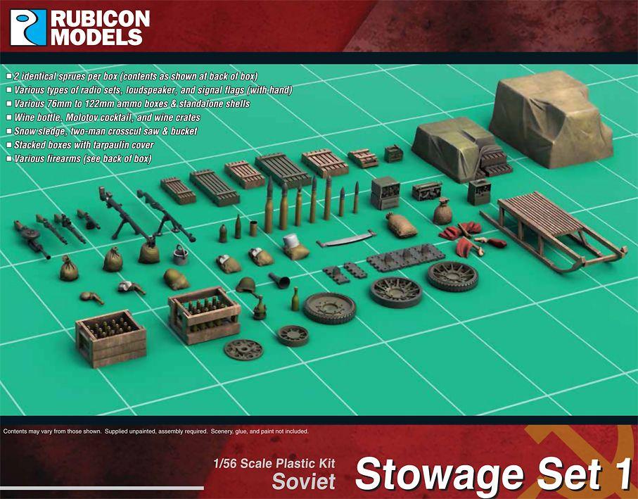 Soviet Stowage Set - Rubicon Models
