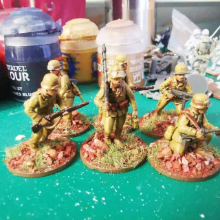 Some of the minis painted in 2021