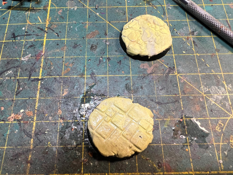 I modelled each bases individually using newly acquired Greenstuff World tools.