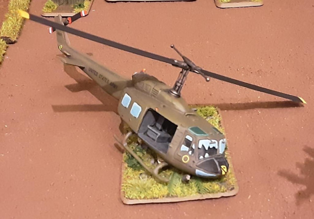 Crashed Huey objective marker