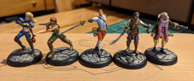 The completed Noble Revellers set.