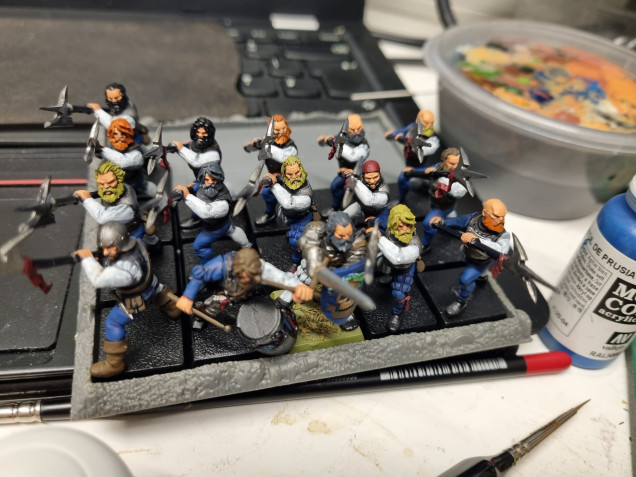 Bit of a WIP shot of my Middenheim empire halberdiers