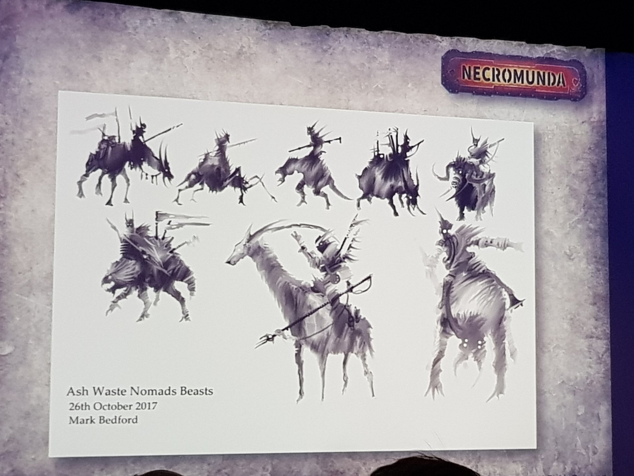 Ash Wastes Nomads Beasts Art - Necromunda