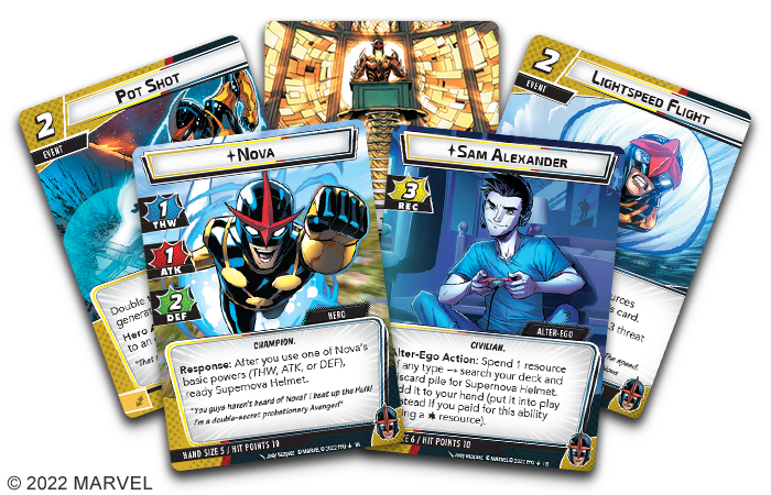 Card Previews - Nova Hero Pack