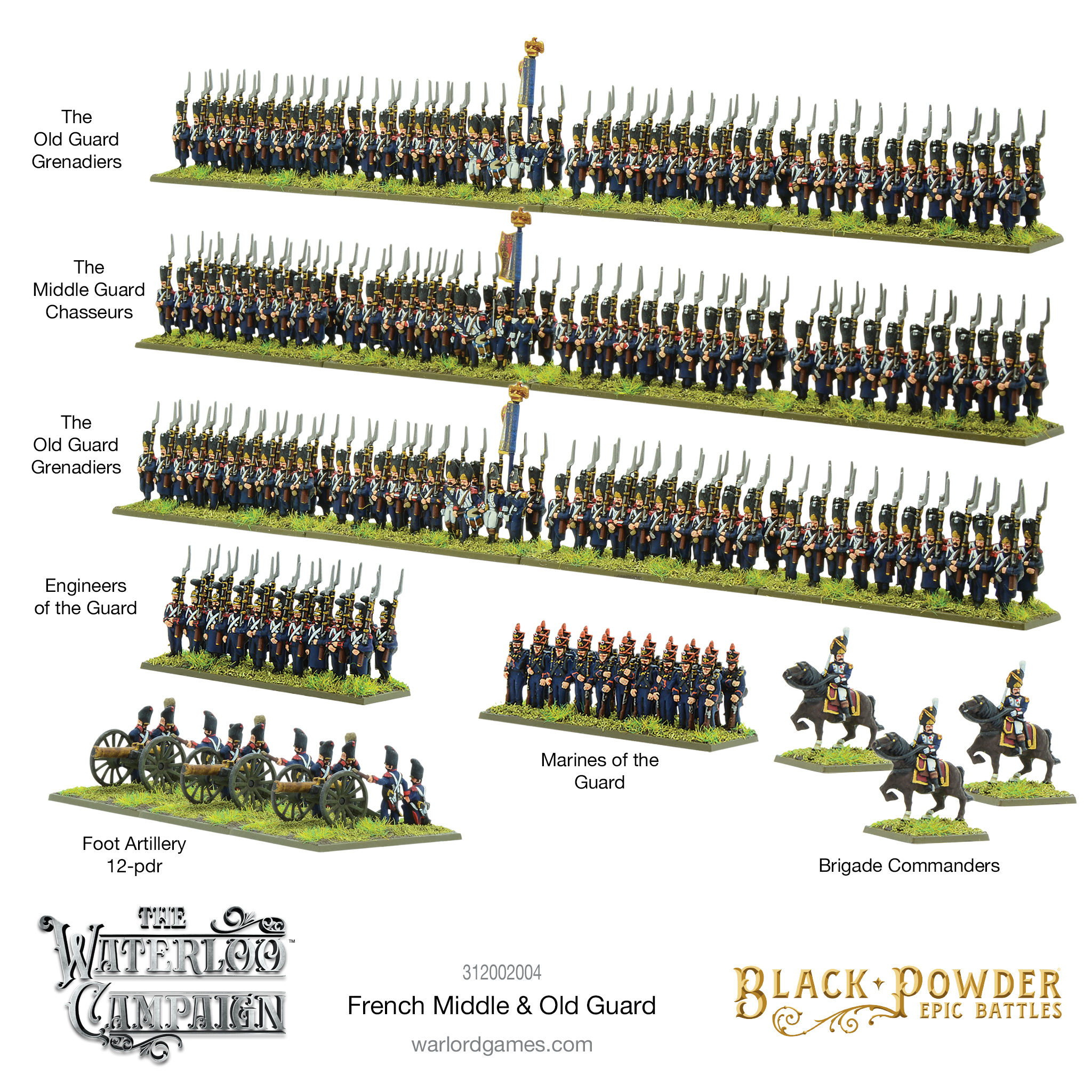 French Middle & Old Guard Miniatures - Warlord Games
