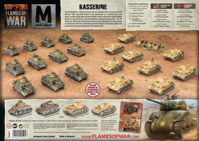 Kasserine Starter Set Contents - Flames Of War