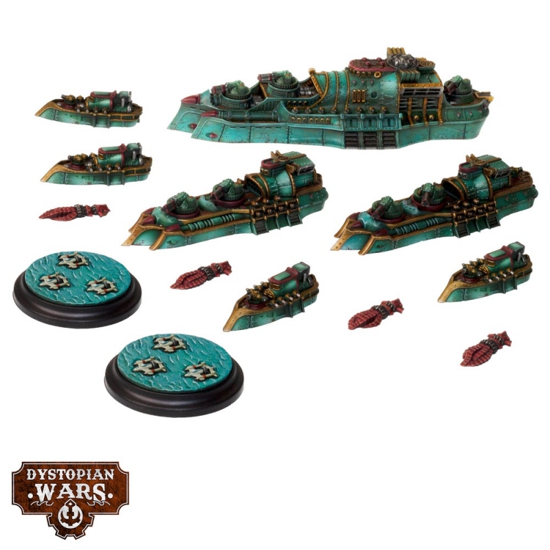 Kongo Battlefleet Set Miniatures - Dystopian Wars