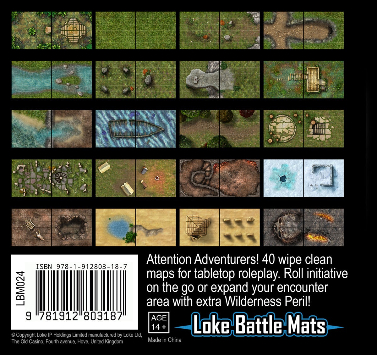 Little Book Of Battle Mats Wilderness Edition Examples - Loke BattleMats