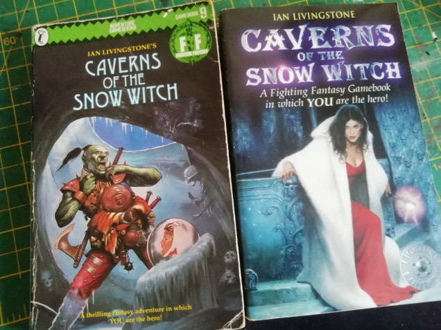 Ian Livingston is back for this outing to the frozen north of Allansia and the ice finger mountains. This adventure feels like one as we go from hunting a yeti as our quest to finding out about the snow witch. The dungeon section of the story has some hard characters to fight but the witch is a bit easy if you have the right items. As a vampire we stake her. But she comes back as a spirit in a crystal Ball and we kill her by playing a version of rocks paper scissors. Then the story becomes s road trip with two companions and as usual they die off. I think it was a bit unfair that the dwarf is called Stubb. We head past deathtrap dungeon and firetop mountain linking the world. We end up at stone bridge making this a prequel to forest of Doom. 