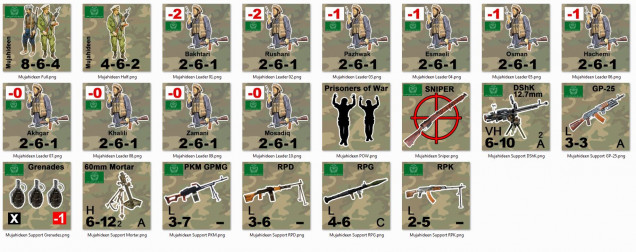 Mujahadeen are complete for tomorrow's Afghanistan V&V game.  Soviets are underway!