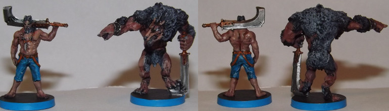 This is Karl. He's a Werewolf, and the only player character with two pieces (which, strangely, are packed separately).