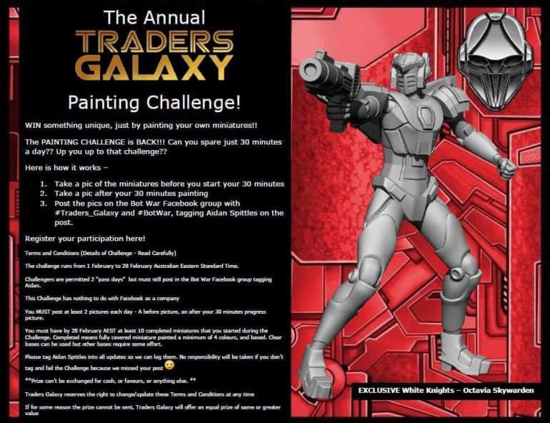 Painting Challenge 2022 on the Bot War Facebook group