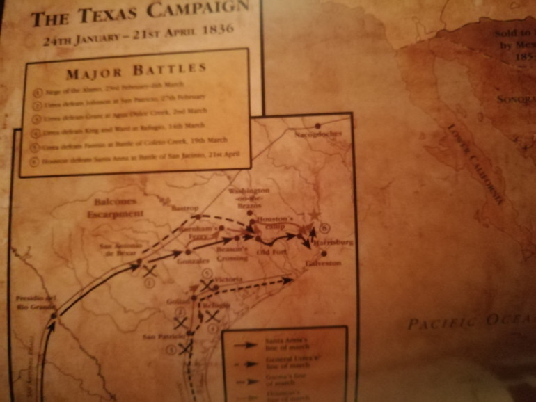Santa Anna led his army into Texas to defeat the revolt against him and there was very little real opposition but his mistreatment of his enemies and splitting his forces would lead to disaster. The Alamo like Rorkes Drift was a tiny battle at the start of the war but had big implications later on. After a 13 day siege the Alamo fell and General Urrea defeated all Texans forces along the coast. Things were bleak for Texas despite electing delegates to s new independent government they and their small army was on the run. 