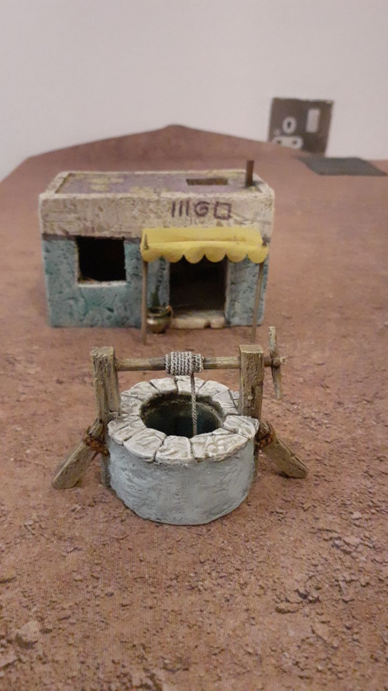 I then added this well from the Fenris Rubble City Kickstarter. I added polyfilla plaster to make it more in keeping with the setting.